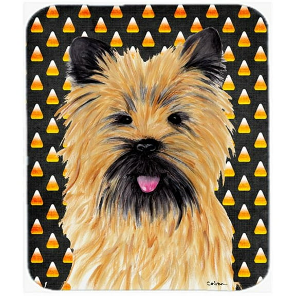 Cairn Terrier Candy Corn Halloween Portrait Mouse Pad, Hot Pad or Trivet