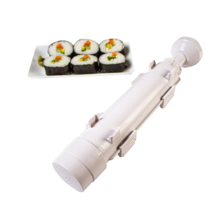 [3 Pack] Bazooka Sushi Roller - Sushi Maker Mold for the Perfect Sushi Roll  - Squeeze & Dispense Easy Sushi Roller for Sushi Party - Makes 8 Rolls 