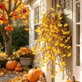 thumbnail image 6 of MMJ 4 Pack Artificial Morning Glory Hanging Vine Wall Decor Faux Flower Garland Fall Home Outdoor 29.92in, 6 of 6