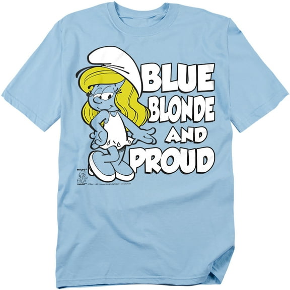 Smurfs T-Shirt Blue, Blonde And Proud Unisex Graphic Tee For Men & Women