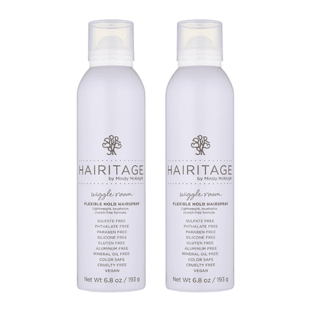 Hairitage Wiggle Room Volumizing Flexible Hold Hair Spray, 6.8 fl oz (Pack of 2)