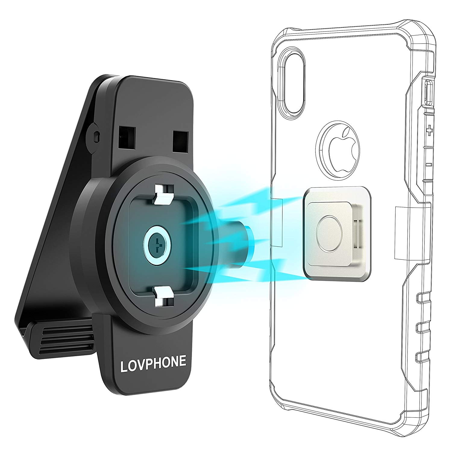 Phone Belt Clip, Universal Holder with Quick Mount,Easy On/Off