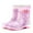 Purple, variant on jovati Women Waterproof Rain Shoes Fashion Plastic Low Heel Jelly Color Hasp High Boots