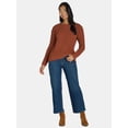 thumbnail image 3 of Time and Tru Women's and Women's Plus Matte Chenille Sweater, Midweight, Size XS-4X, 3 of 5