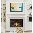 thumbnail image 6 of Kate and Laurel Sylvie Pop of Color I Framed Canvas Wall Art by Amy Lighthall, 28x38 Black, Modern Abstract Painted Brushstrokes Art for Wall, 6 of 7