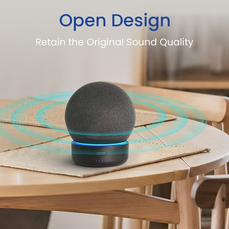 GGMM Battery Base for Echo Dot 4th and 5th Gen Alexa Speaker
