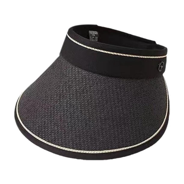 Sombrero de Paja de verano para mujer, sombrero con viseras plegable de ala ancha y lazo, para viaje, sol, M, A9J9
