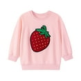 thumbnail image 2 of NAISIBABY Girls Sweatshirt, Graphic Crewneck Long Sleeve Cotton Casual Pullover Tops Pink 6T, 2 of 6