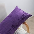 thumbnail image 6 of Home Soft Things Textured Velvet Pillow Covers (Set of 2), - Imperial Purple - 14" x 26", 6 of 6