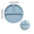 thumbnail image 3 of Eolstice 3 Compartment Suction Plate for Infants Toddlers, Strong Grip Non Slip Divided Baby Plate, Picky Eater Design, Microwave Dishwasher Safe for Baby Kids, 3 of 5