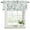 Sage green, variant on 2 Pack Valances for Window, Grey Brown Botanical Short Curtains for Kitchen Bedroom Living Room, Watercolor Spring Floral Summer Leaf Rod Pocket Small Window Treatment Valance Drapes 42 x 12 Inch