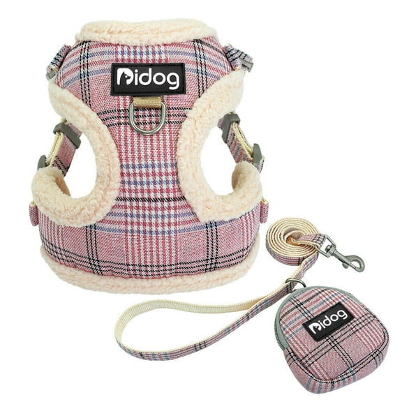 Didog Small Dog Harness & Leash & Treat Bag set Front Clip Soft Pet Puppy Cat Vest