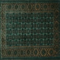 thumbnail image 1 of Ahgly Company Indoor Square Persian Turquoise Blue Traditional Area Rugs, 8' Square, 1 of 4