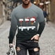 thumbnail image 1 of Blusas y camisas de manga larga y cuello redondo para hombre, camisetas casuales con estampado de moda y cuello redondo, blusas de licra de manga corta para hombre., 1 of 5