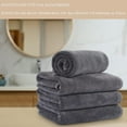 thumbnail image 3 of Dinheiro Toalla de viaje deportiva, suave y ligera, absorbente de agua, de secado rápido, gris, 4 piezas, 3 of 6