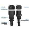 thumbnail image 4 of Cable Leader 3 ft 14 AWG Computer Power Extension Cord IEC320 C13 to IEC320 C14, 4 of 6