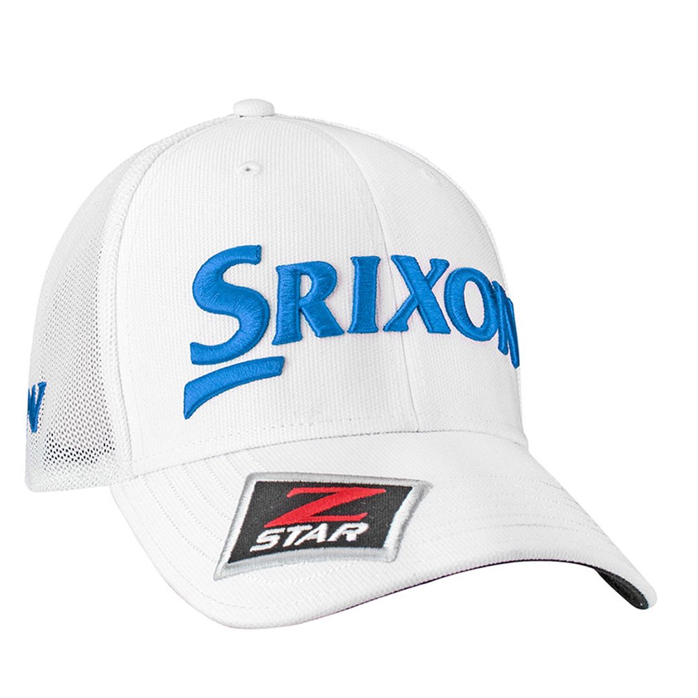 NEW Srixon Tour Trucker White/White/Blue Adjustable Golf Hat/Cap