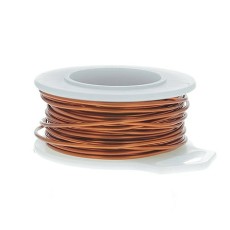 18 Gauge Round Amber Enameled Craft Wire - 21 ft