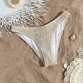 thumbnail image 2 of Xfvqtps Womens Bikini Swim Bottom Briefs Ribbed Solid Color High Cut Swimwear Swimsuit Bottoms, 2 of 7