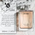 thumbnail image 4 of Perfume dulce clásico D'e Siso para mujer - Eau de toilette con fragancia floral con ingredientes de vainilla, azahar, bergamota, vetiver, ámbar y almizcle - Perfume de Mujer (100 ml, 3.4 oz), 4 of 7