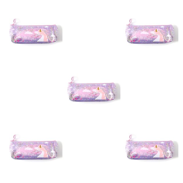 Advancent Estuche para lápices sencillo, suministros escolares, contenedores de almacenamiento para niños y estudiantes, práctico estuche para No.2 5Conjunto