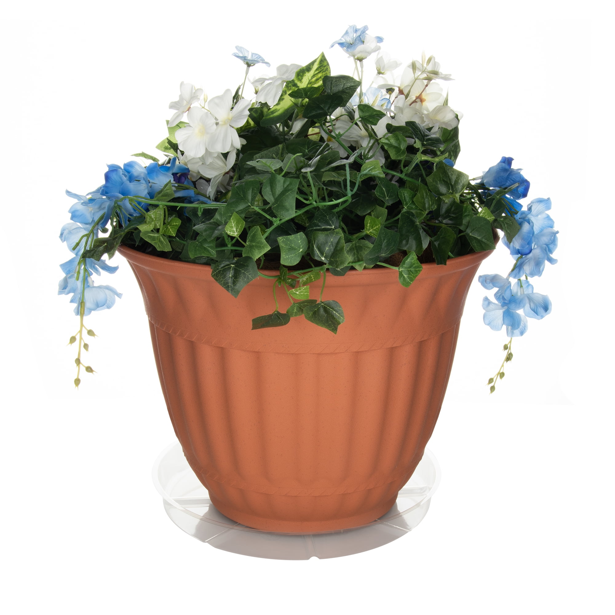 Mainstays 12" Heavy Duty Clear Round Vinyl Plant Saucer