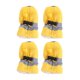 thumbnail image 2 of Anti-skid Pet Shoe Rain Boots Dog Foot Cover Thick Plush Dog Boots Paw Protector Sole Pet Shoes (Yellow Size 3, 2 of 4