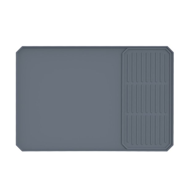 Alfombrilla de silicona para cafetera, de secado rápido, antideslizante, rectangular, para platos, cuencos, vajillas, mantel individual, para encimera de cocina