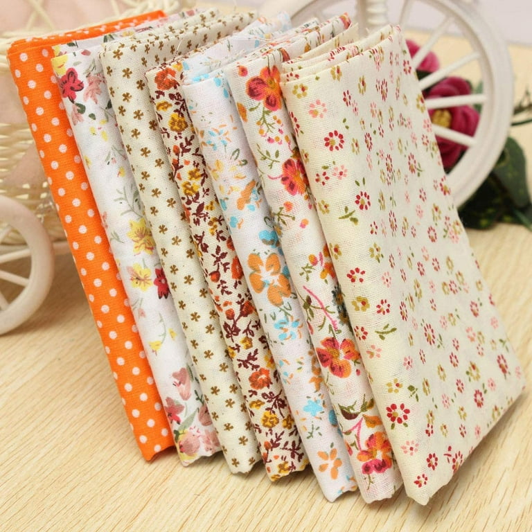  Kingdder 200 Pcs 10 x 10 Inch Cotton Fabric Squares for Quilting  Craft Fat Quarters Fabric Bundle Squares Patchwork for DIY Crafts  Scrapbooking Cloths Handmade Accessory (Flower) : Arts, Crafts & Sewing