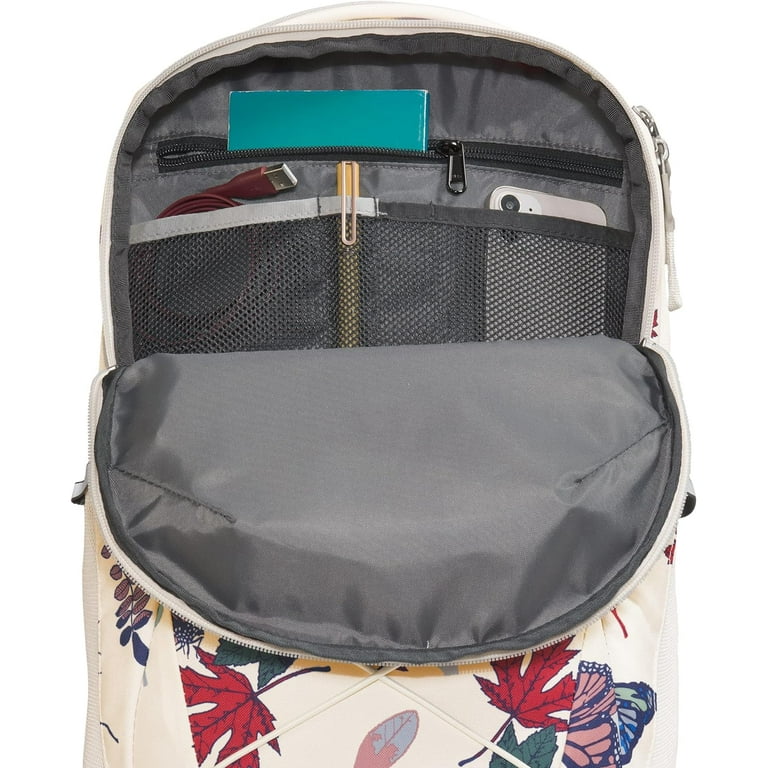 The North Face Women s Jester Backpack Gardenia White Fall Wanderer Print Gardenia White Gravel