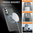 thumbnail image 2 of Dteck for Samsung Galaxy S23 Case with Magnetic, Compatible with MagSafe, Military Drop Protection Slim Translucent Matte Shockproof with Anti-Fingerprint Phone Case,Gray, 2 of 8