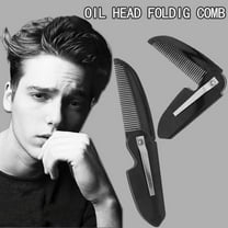 Hair Brush Folding Oil Moustache Pocket Comb for Men - Versatile Beauty Tool for Grooming and Styling - for Travel and Everyday Use