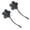 Z2-Black, variant on Linnome Vintage Flower Shaped Curtain Tiebacks Resin Magnetic Drapery Holdbacks with Strong Magnets and Rope No Drill Decorative Window Curtain Holders 6.69x3.15in