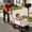 Red and white, variant on HomePerch Outdoor Sport Wagon Tools Cart with Wooden Side Panels, Heavy Duty All Terrain Cargo Wagon with Air Tires for Garden, Yard, Kids & Outdoor Use