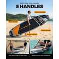 thumbnail image 4 of Santasup Stand Up Paddle Board Black Whale Inflatable Paddle Board for Adults, 10ft Yoga Blow Up Board, Sup Board with Accessories, Non-Slip Deck, Travel Backpack Wide Stance, 4 of 8