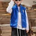 thumbnail image 3 of Favoffer Fall Unisex Kids' Reversible Fleece Vest Zip-Up Sleeveless 2-Way Wear Warm Coat Winter Boys Girls Jacket Clothes Kid to Teen 3-15Y, 3 of 6