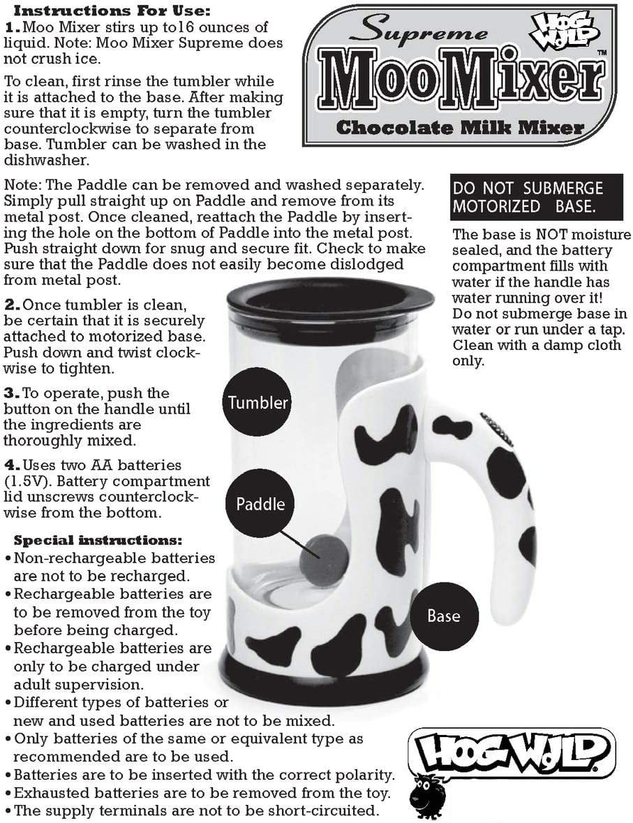 Skinny Moo Mixer - Children's Chocolate Milk Mixer 