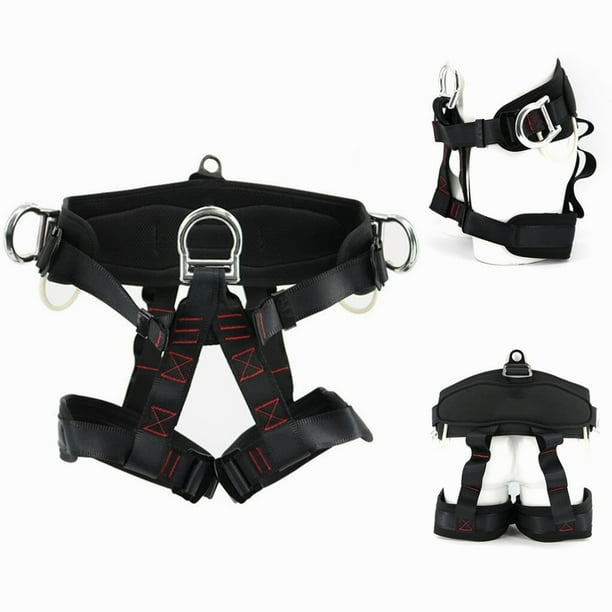 Safety Rock Tree Climbing Rappelling Harness Seat Sitting Belt Half