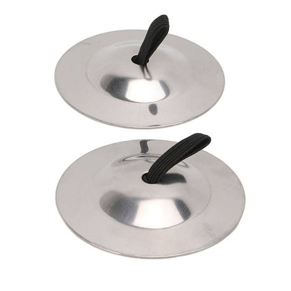 Cymbales de Doigt, Usure de Cuivre Pur Resistan Bonne Texture Polie Dansant des Cymbales de Doigt pour le Cadeau pour l'Argent de Partie