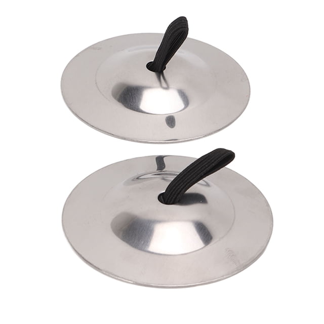 Finger Cymbals, Pure Copper Wear Resistan Good Polished Texture Dancing Finger Cymbals For Gift For Party Silver