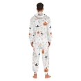 thumbnail image 4 of FORMRS Onesies Pajama for Adults Unisex Hoodie Winter Jumpsuit One Piece Sleepwear, Sizes S-2XL, Ghost Design, 4 of 7
