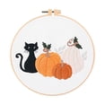 thumbnail image 1 of HUASHENG Beginner Kit – Embroidery Set With Pre Printed Fabric Hoop Thread & Instructions | DIY Wall Art & (12.5cm Hoop), 1 of 7