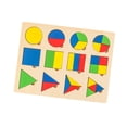thumbnail image 2 of Juguete rompecabezas geométrico de madera formas geométricas juego de mesa rompecabezas juguete para jardín cumpleaños estudio dormitorio, 2 of 8