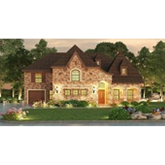 015-960: Luxury European 5 Bed, 6 Bath Luxury Home Plan, 5293 Sq Ft: Full Blueprints with License to Build by Home Plan Marketplace - Lesuto