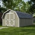 thumbnail image 2 of Little Cottage Co. 10x18 Classic Gambrel Barn with 4 ft. Sidewalls and Floor, Outdoor Wood Storage Shed Do-It-Yourself Precut Kit, 2 of 14