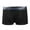 Black, variant on Men's Color Block Underwear, Elastic Waist Breathable Stretch Lightweight Soft Base Layer Casual Underwear