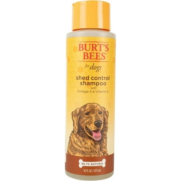 Burt's Bees Natural Pet Care Shed Control Dog Shampoo with Omega-3 and Vitamin E, 16 oz.