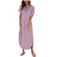 thumbnail image 1 of Vestido de Verano para Mujeres Impreso Manga Corta Cuello de Vuelta, Ocio Y Vestido de Verano Fluido con Mangas, 1 of 6
