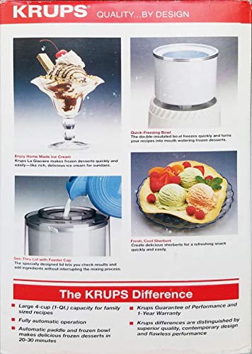 krups ice cream machine recipes