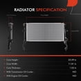 thumbnail image 2 of A-Premium Engine Coolant Radiator Assembly Compatible with Hyundai Kona 2022-2023 1.6L, 2 of 5